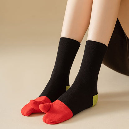 Two Tone Tabi Short Socks SpreePicky