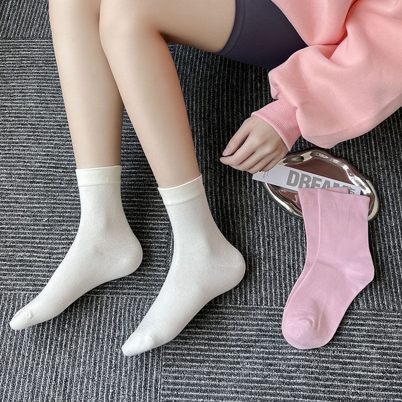 Plain Short Socks SpreePicky