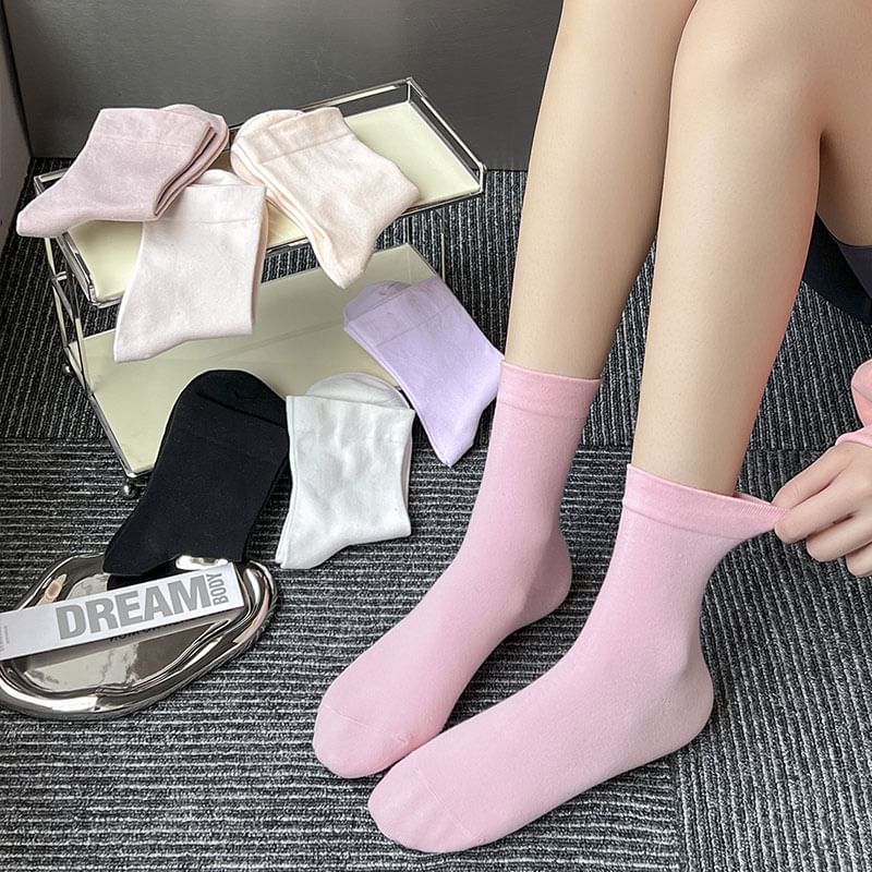 Plain Short Socks SpreePicky