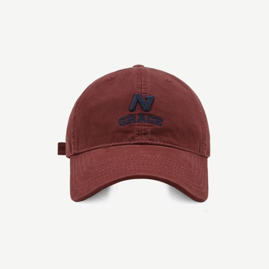 Letter Embroidered Cap SpreePicky