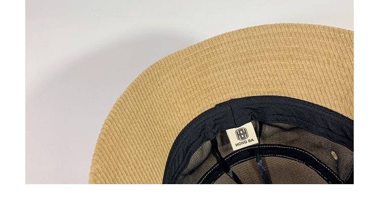 Plain Corduroy Bucket Hat SpreePicky