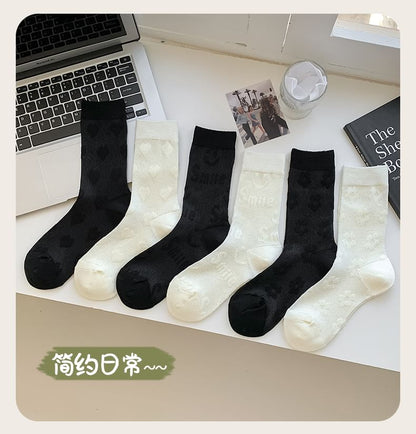 Heart Print Socks / Set SpreePicky