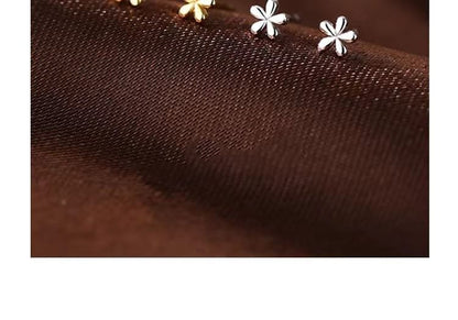 Floral Sterling Silver Stud Earring SpreePicky