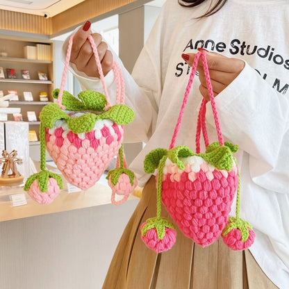 Strawberry Knit Crossbody Bag SpreePicky