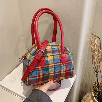 Plaid Bowler Bag SpreePicky