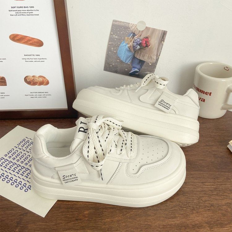 Lettering Platform Sneakers mySite