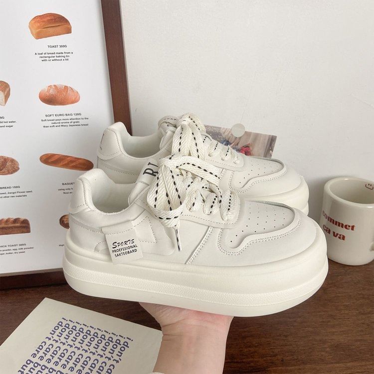 Lettering Platform Sneakers mySite