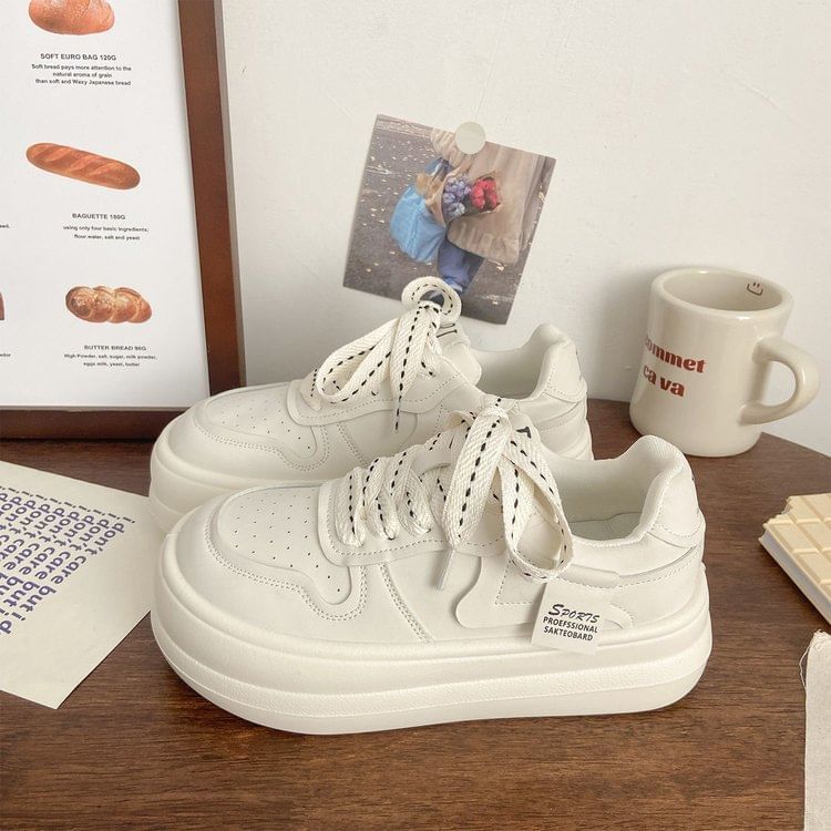 Lettering Platform Sneakers mySite