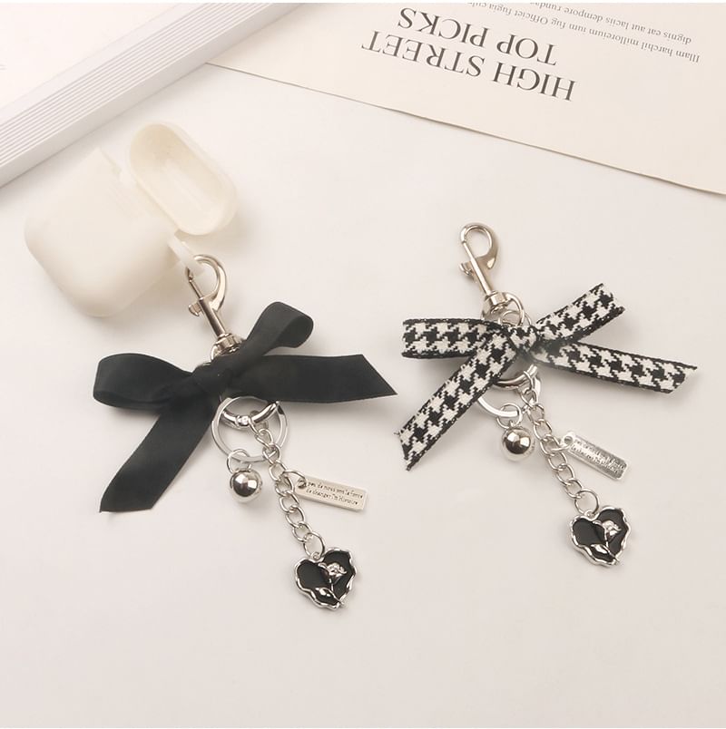 Ribbon Heart Bag Charm Keyring (Various Designs) SpreePicky