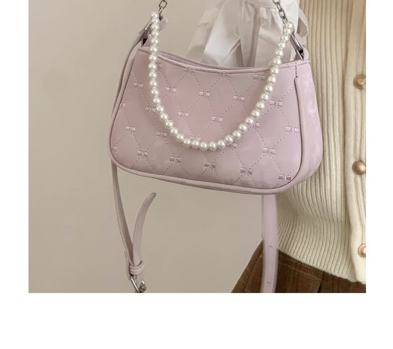 Faux Pearl Chain Shoulder Bag SpreePicky