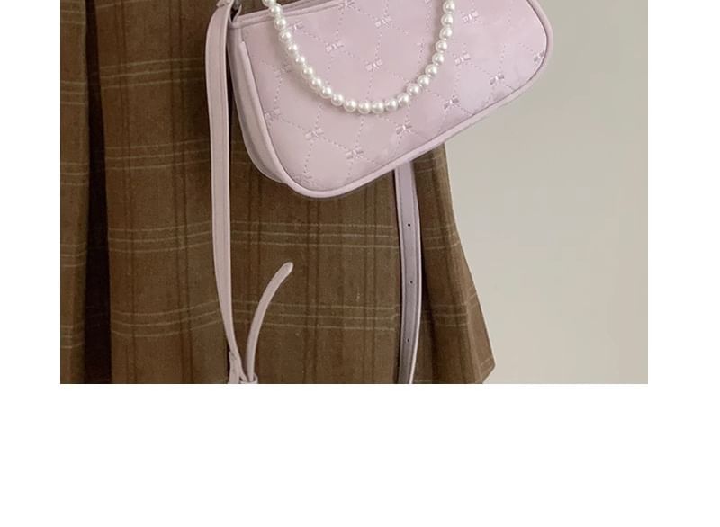 Faux Pearl Chain Shoulder Bag SpreePicky