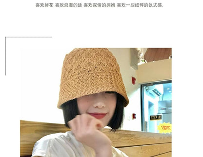 Plain Woven Cloche Hat SpreePicky