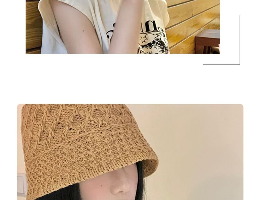 Plain Woven Cloche Hat SpreePicky