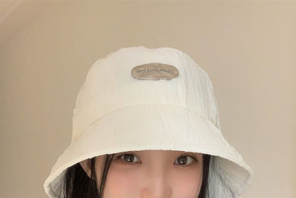 Applique Textured Bucket Hat SpreePicky