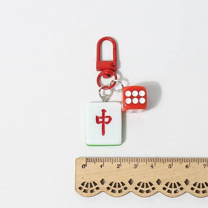 Mahjong Bag Charm Keyring (Various Designs) SpreePicky