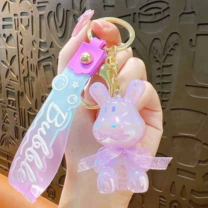 Rabbit Strap Bag Charm Keyring SpreePicky