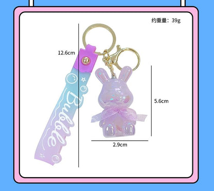 Rabbit Strap Bag Charm Keyring SpreePicky