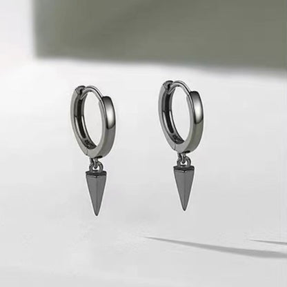 Cone Sterling Silver Drop Hoop Earring SpreePicky