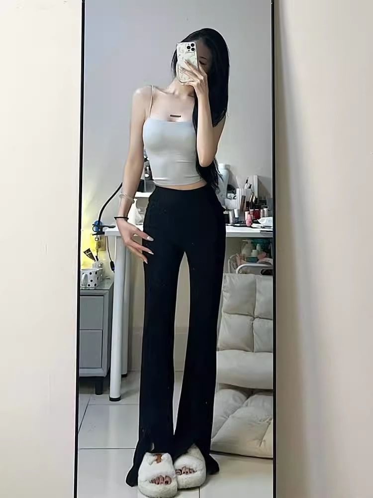 High Waist Plain Front SpreePicky