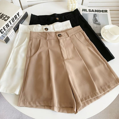 High Waist Plain Shorts mySite