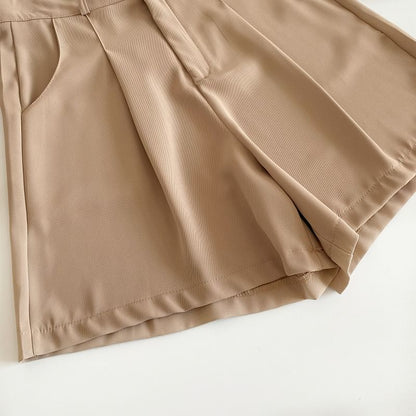 High Waist Plain Shorts mySite