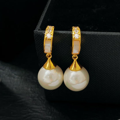 Faux Pearl Rhinestone Drop Earring SpreePicky