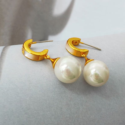 Faux Pearl Rhinestone Drop Earring SpreePicky