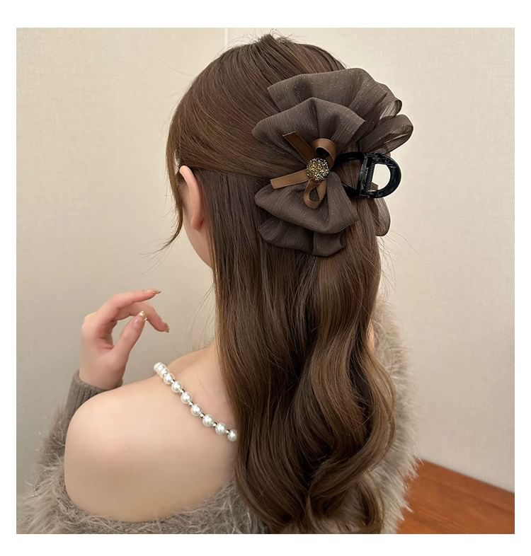 Bow Mesh Acrylic Hair Clamp (Various Designs) SpreePicky