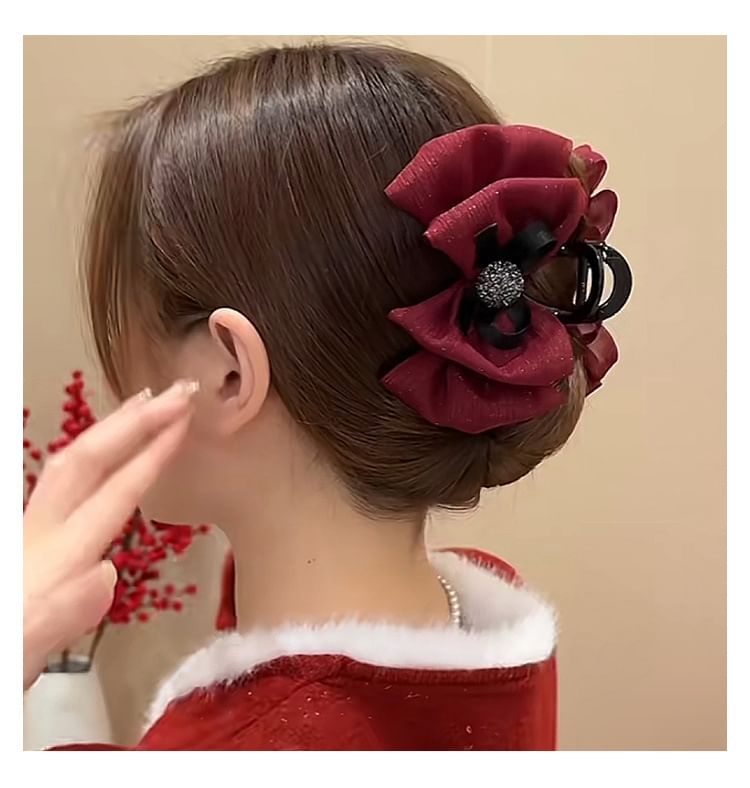 Bow Mesh Acrylic Hair Clamp (Various Designs) SpreePicky