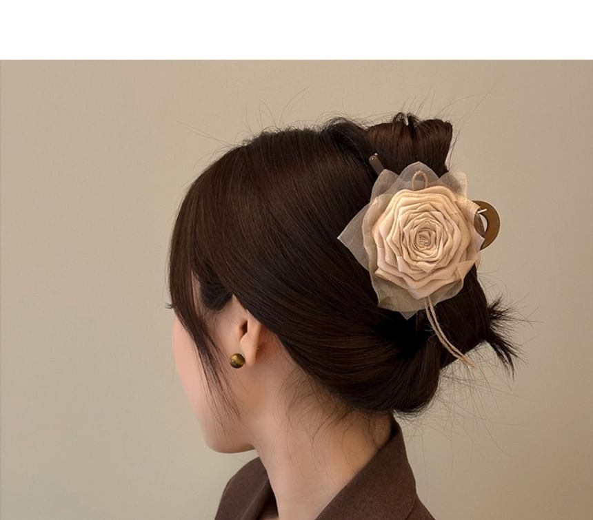 Floral Fabric Hair Clamp / Hair Clip SpreePicky