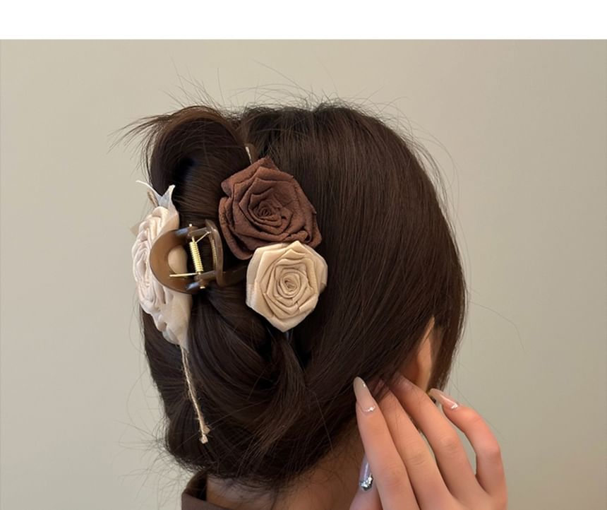 Floral Fabric Hair Clamp / Hair Clip SpreePicky