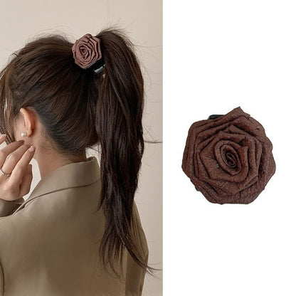 Floral Fabric Hair Clamp / Hair Clip SpreePicky