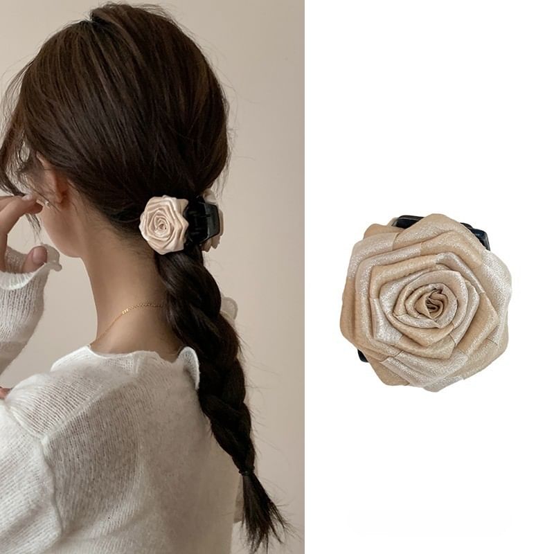 Floral Fabric Hair Clamp / Hair Clip SpreePicky