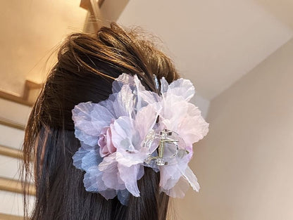 Floral Mesh Hair Clamp SpreePicky