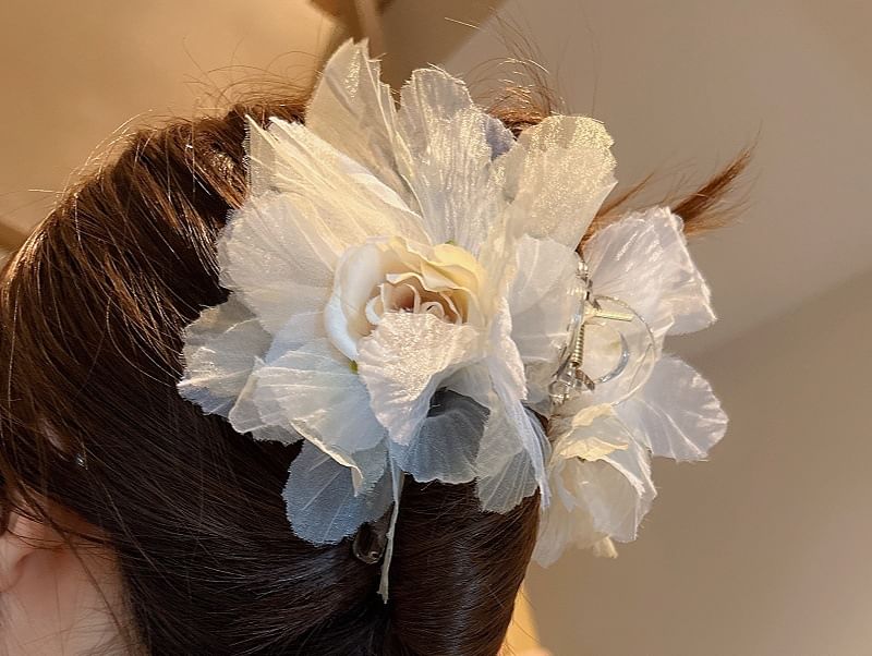 Floral Mesh Hair Clamp SpreePicky