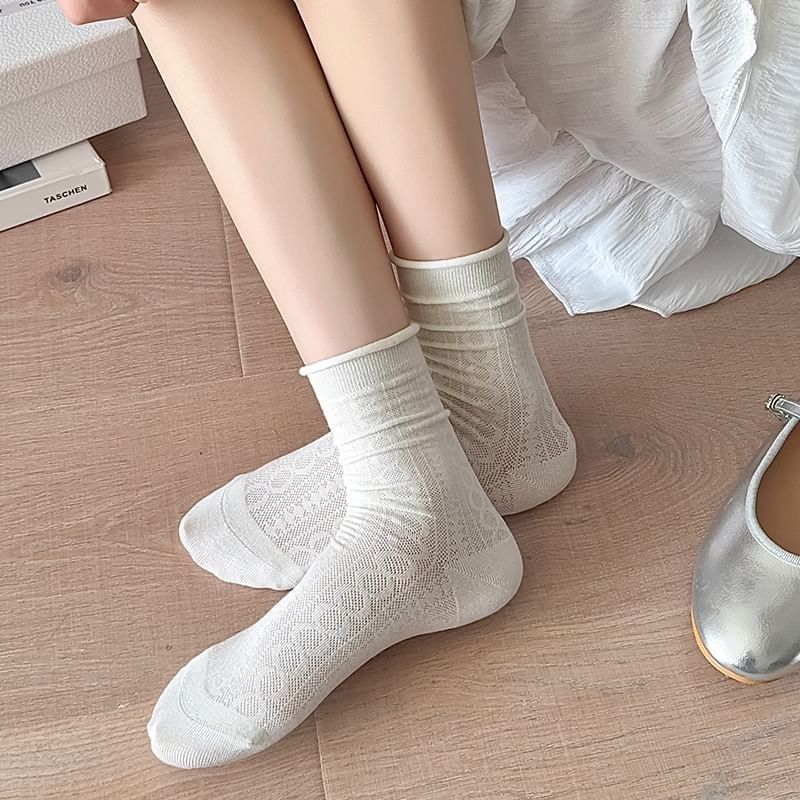 Plain Shirred Socks / Set SpreePicky