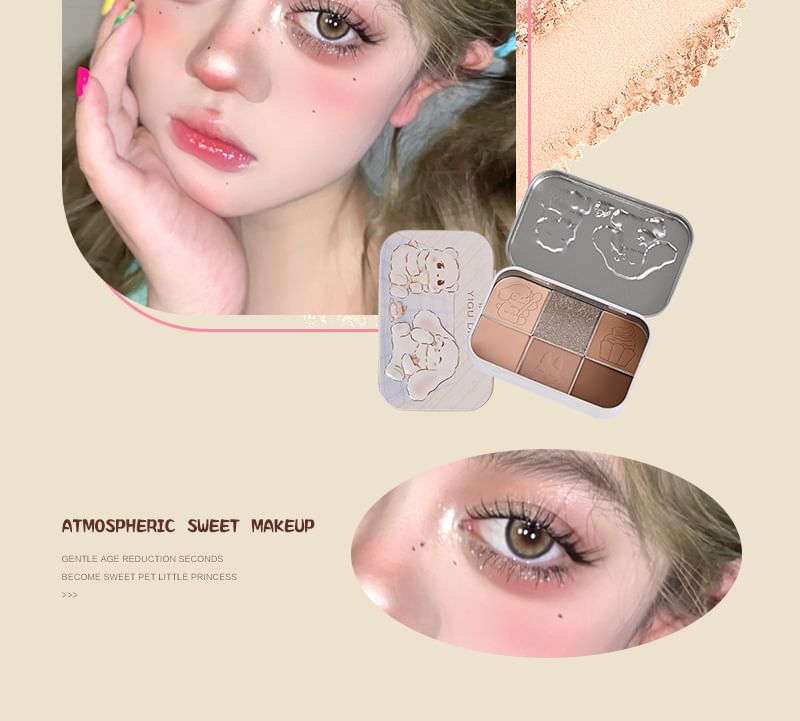 Tea Party Series Metal Box Eyeshadow Palette #01 SpreePicky