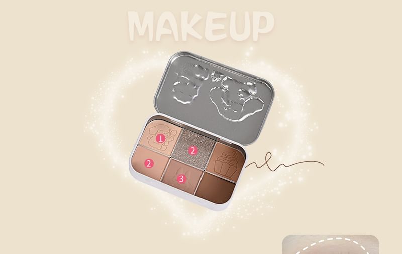 Tea Party Series Metal Box Eyeshadow Palette #01 SpreePicky