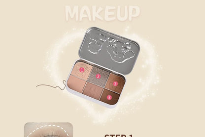 Tea Party Series Metal Box Eyeshadow Palette #01 SpreePicky