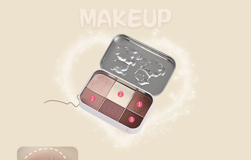 Tea Party Series Metal Box Eyeshadow Palette #02 SpreePicky