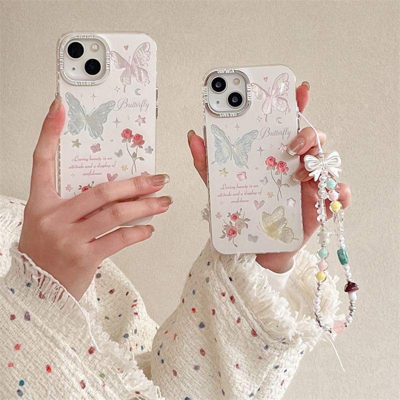 Butterfly Phone Case - 15 Pro Max / 15 Pro / 15 / 14 Pro Max / 14 Pro / 14 / 13 Pro Max / 13 Pro / 13 / 12 Pro Max / 12 Pro / 12 / 11 SpreePicky