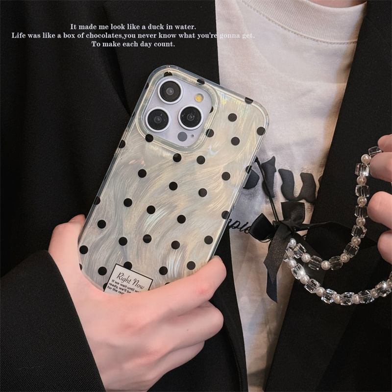 Polka Dot Phone Case - 15 Pro Max / 15 Pro / 15 / 14 Pro Max / 14 Pro / 14 / 13 Pro Max / 13 Pro / 13 / 12 Pro Max / 12 Pro / 12 / 11 SpreePicky