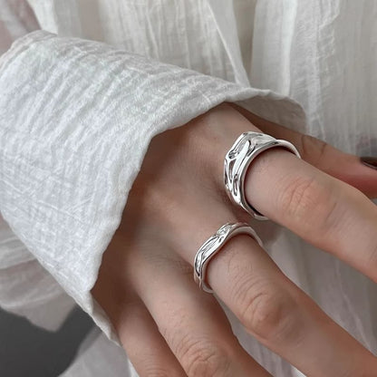 Irregular Alloy Open Ring SpreePicky