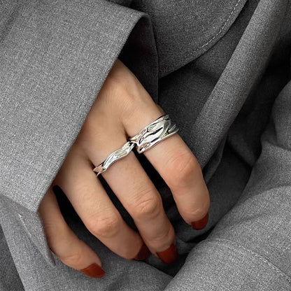 Irregular Alloy Open Ring SpreePicky