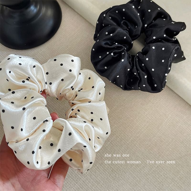 Polka Dot Fabric Scrunchie SpreePicky