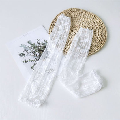 Plain Lace Arm Sleeves SpreePicky