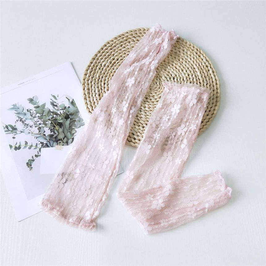 Plain Lace Arm Sleeves SpreePicky