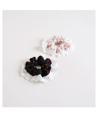 Floral Print Panel Scrunchie mySite