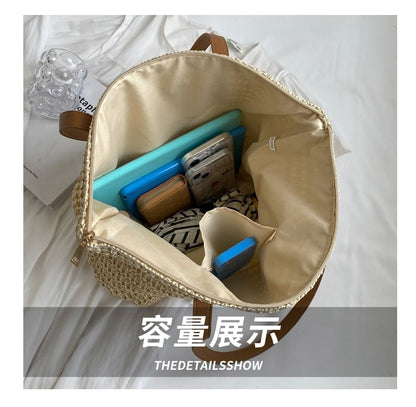 Set: Plain Woven Tote Bag + Scarf SpreePicky