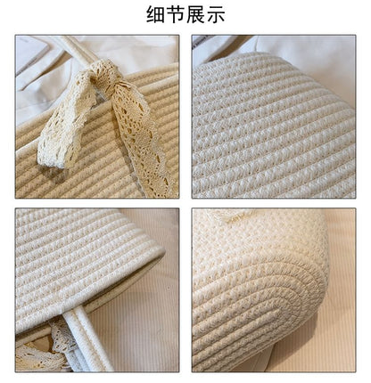 Plain Woven Tote Bag SpreePicky